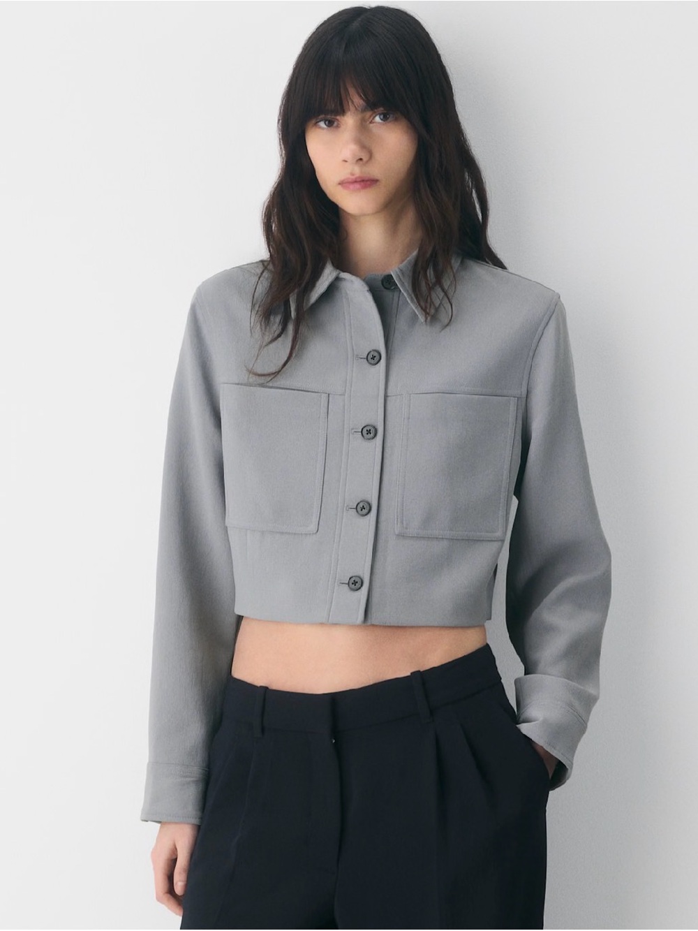 Wilfred Aritzia Cropped Utility Jacket Size S